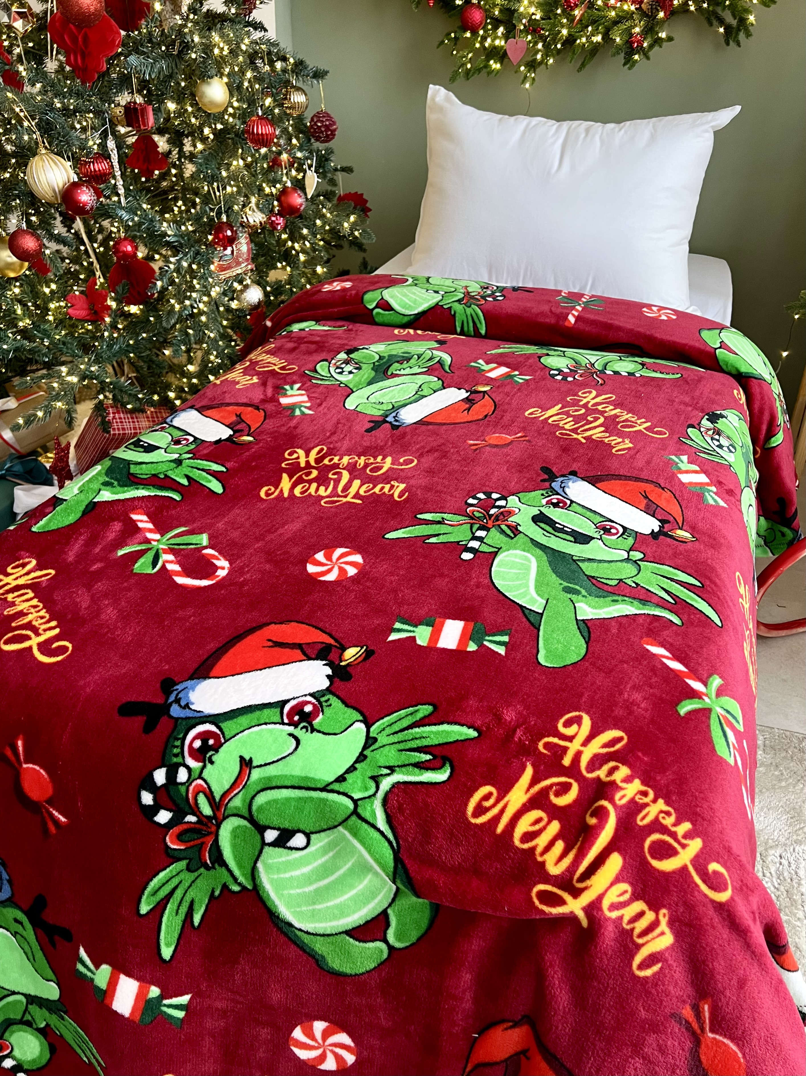 Плед PAVLine Дракоши 150 x 200 см велсофт - фото 2