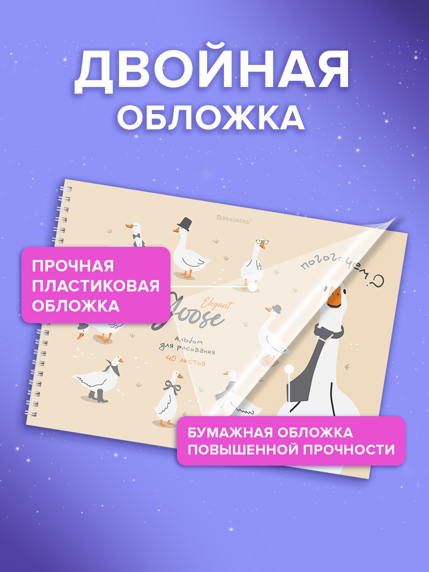Альбом Brauberg А4 40 лист. 2 шт. - фото 2