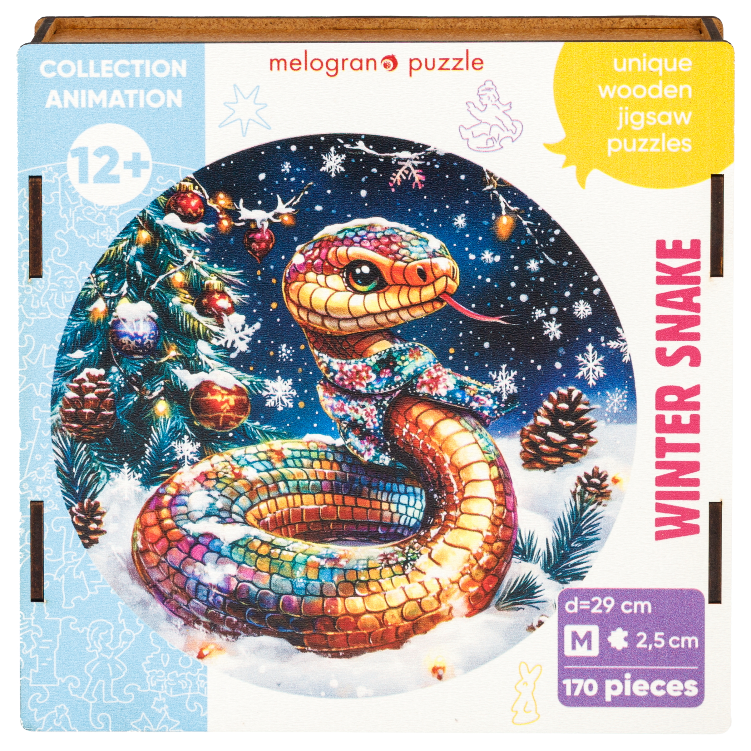 Пазл Melograno puzzle деревянный - фото 1