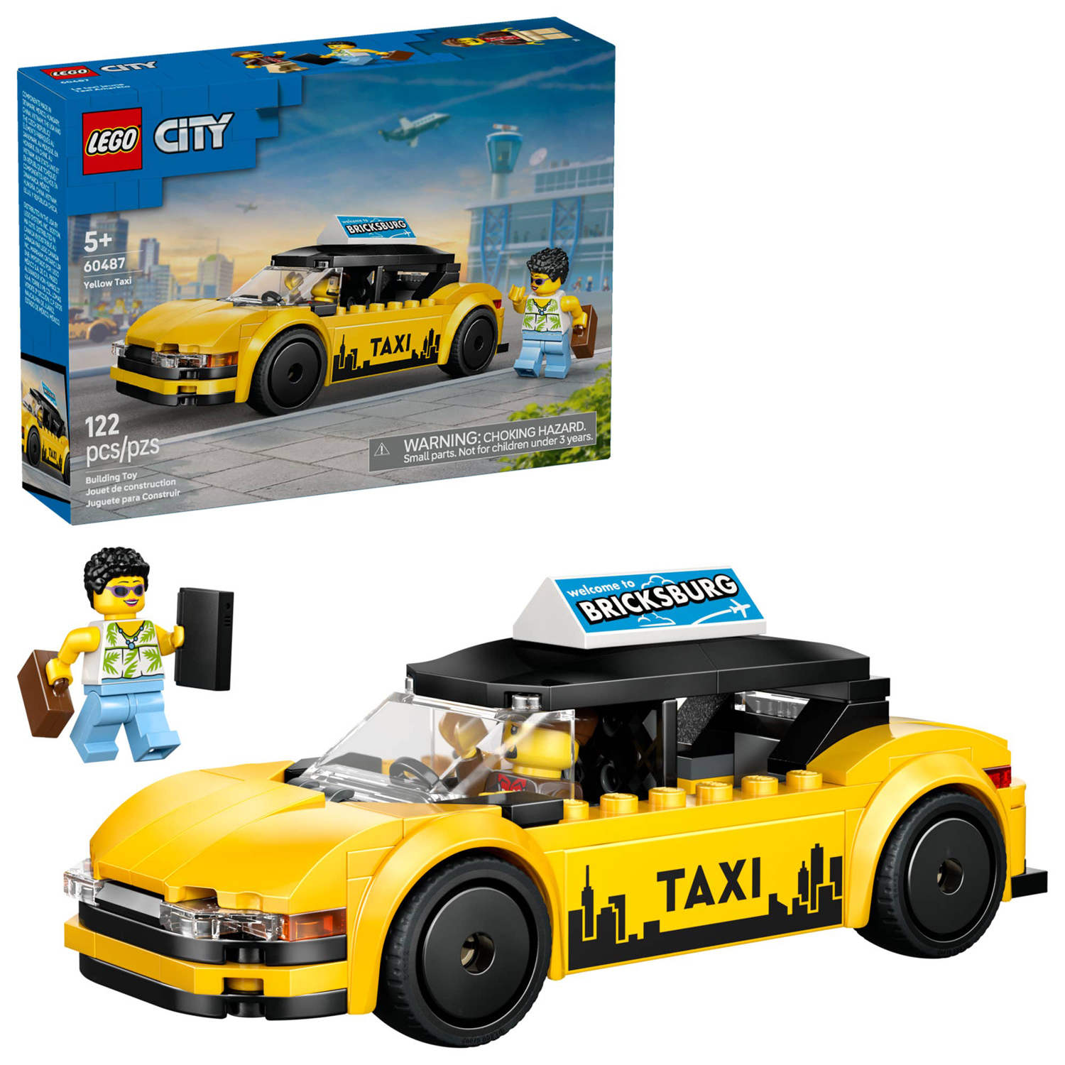 Конструктор LEGO City Желтое такси 122 дет. - фото 1