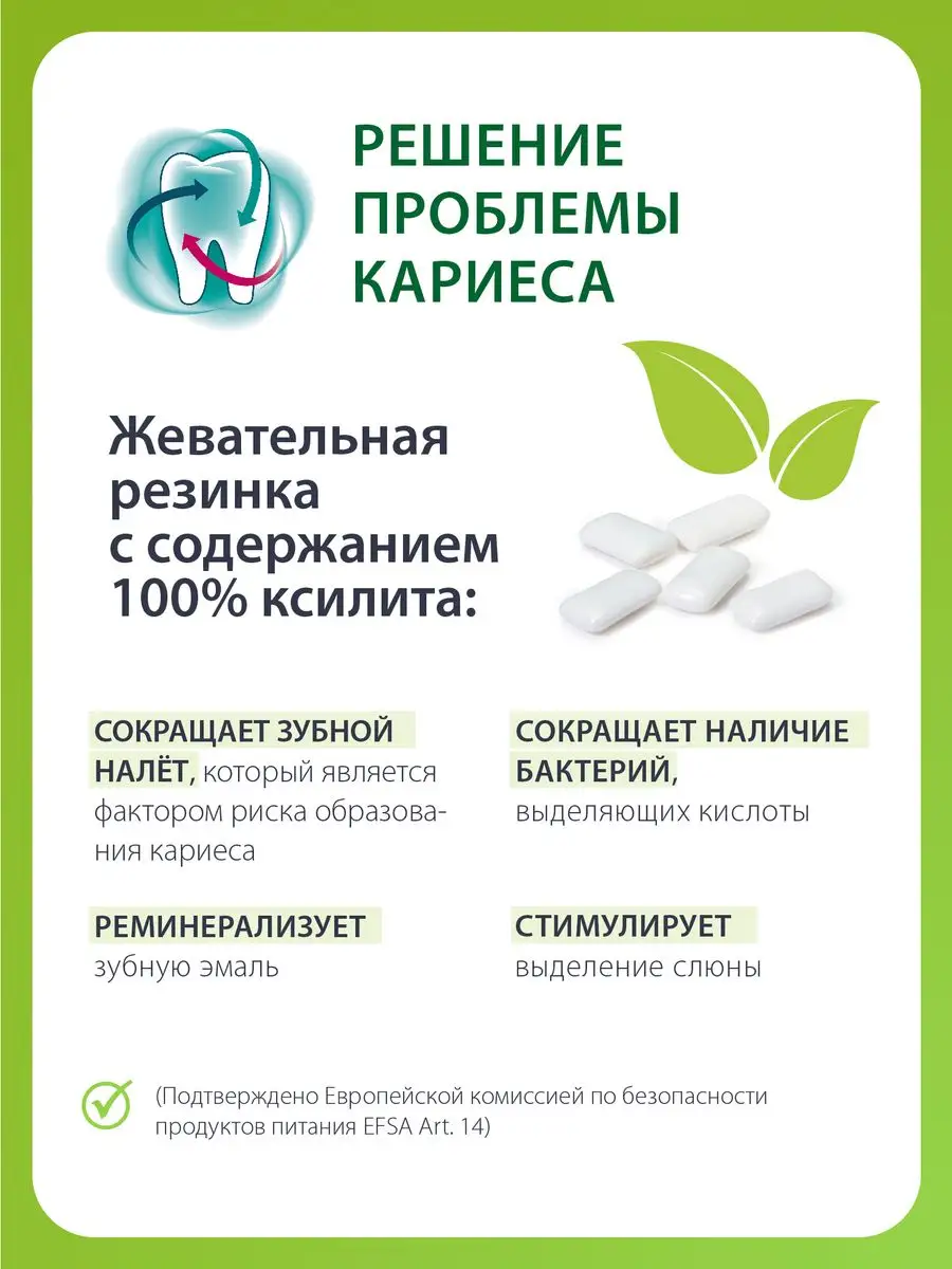 Жевательная резинка miradent Свежая мята - фото 3