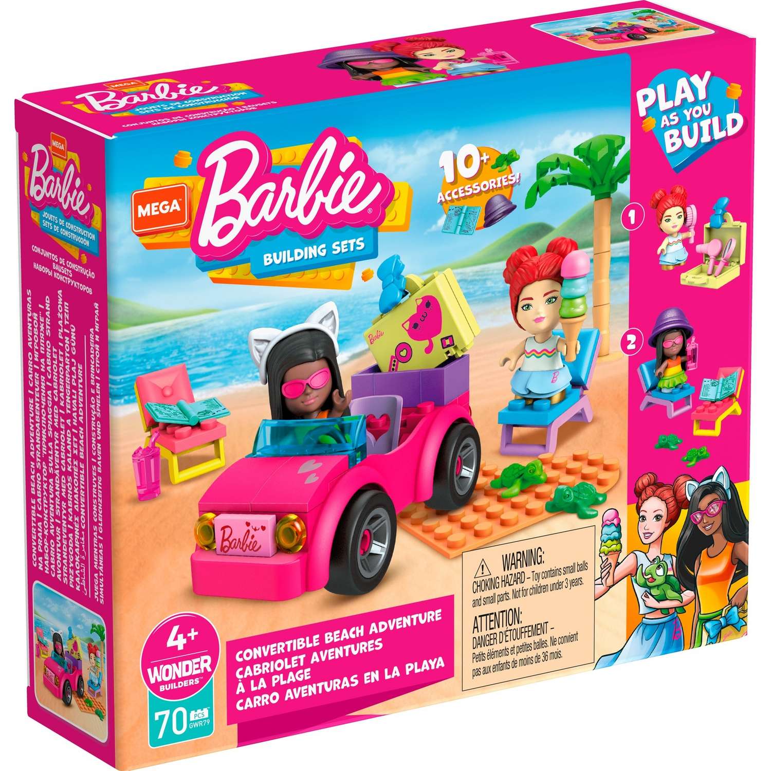 Конструктор Mega Construx Barbie Дорожное путешествие в ассортименте - фото 4