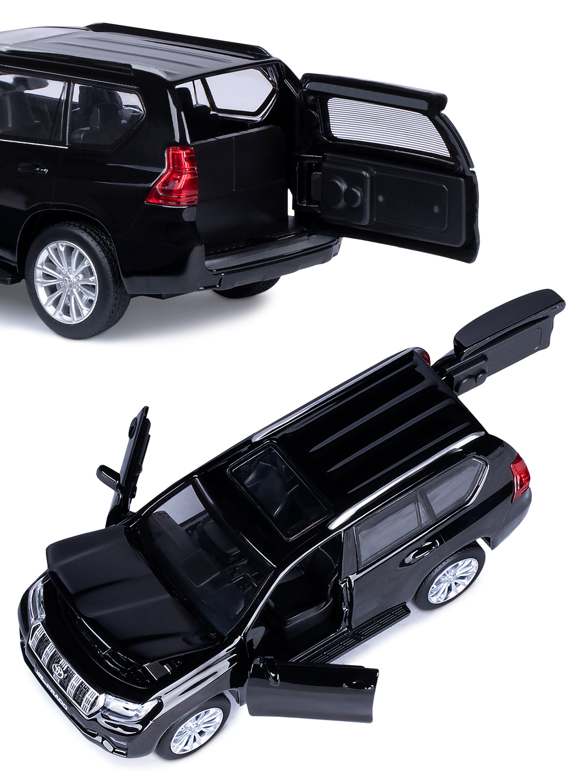 Внедорожник АВТОпанорама Toyota Land Cruiser Prado 1:32 JB1251318 - фото 12