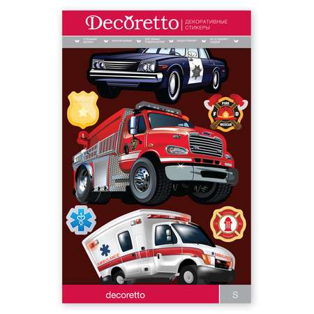 Интерьерный стикер Decoretto Важные машины