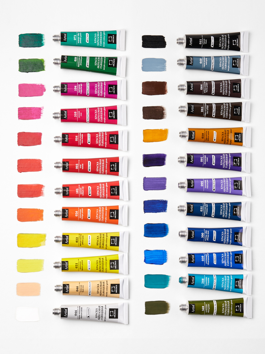 Краски акриловые Малевичъ 24 цв. - фото 16