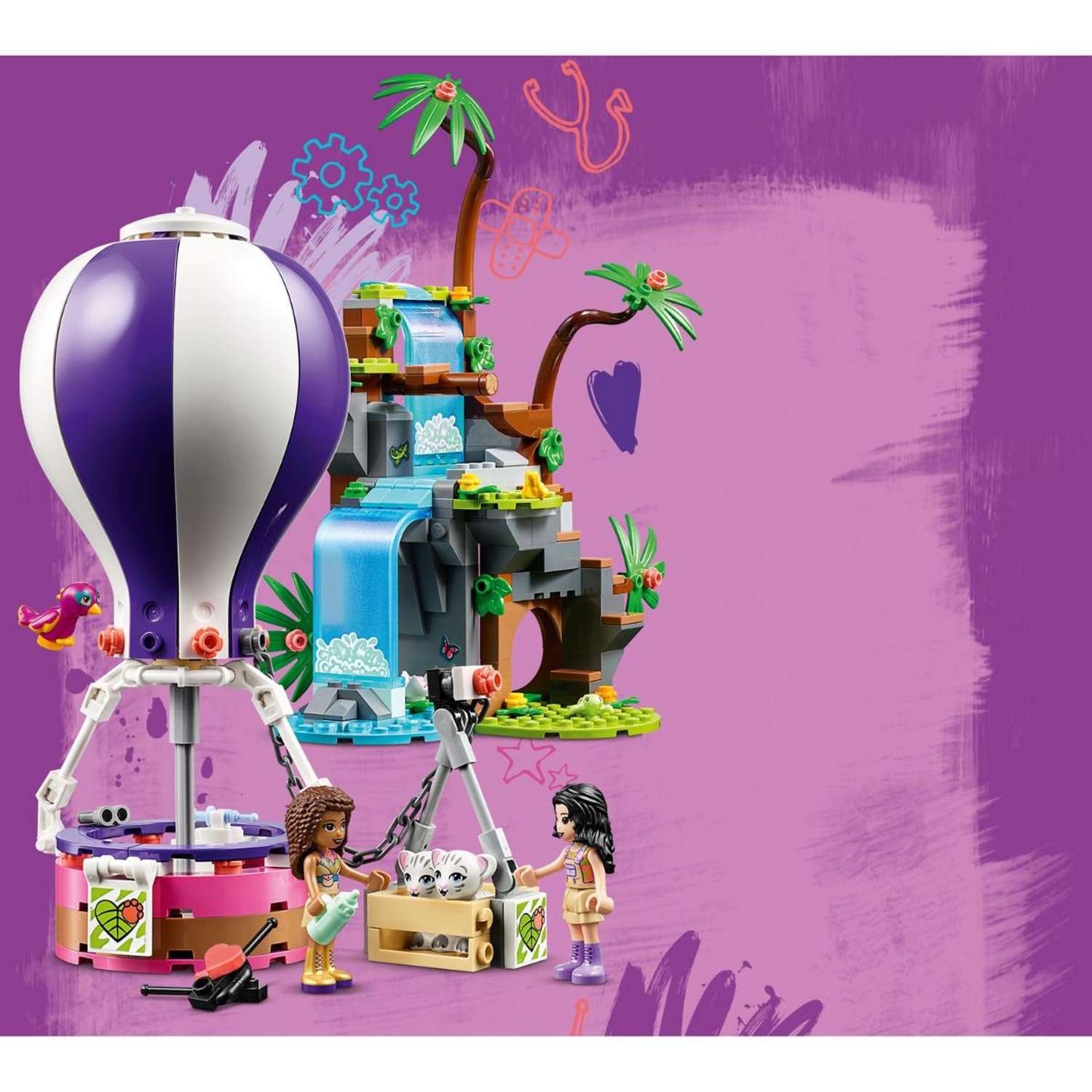 Конструктор LEGO Friends Спасение тигра блочный - фото 11