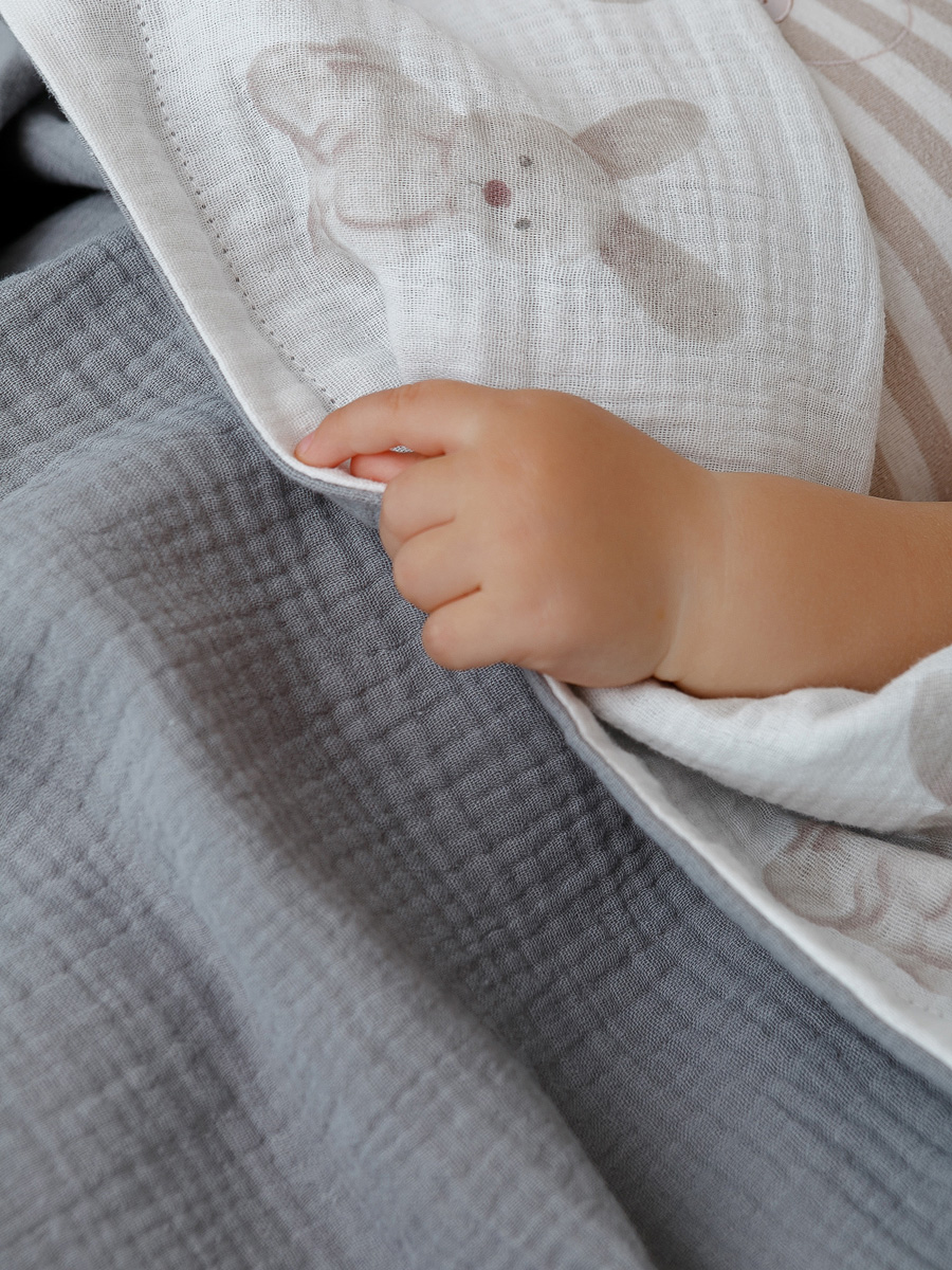 Плед ЛетиПташка Серый 95 x 130 см хлопок - фото 11