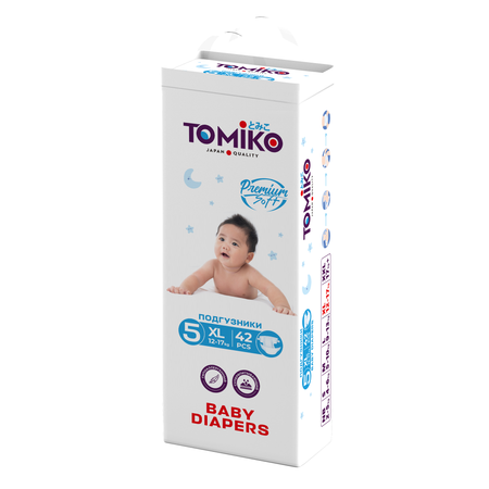 Подгузники Tomiko XL (13+ кг) 42 шт.