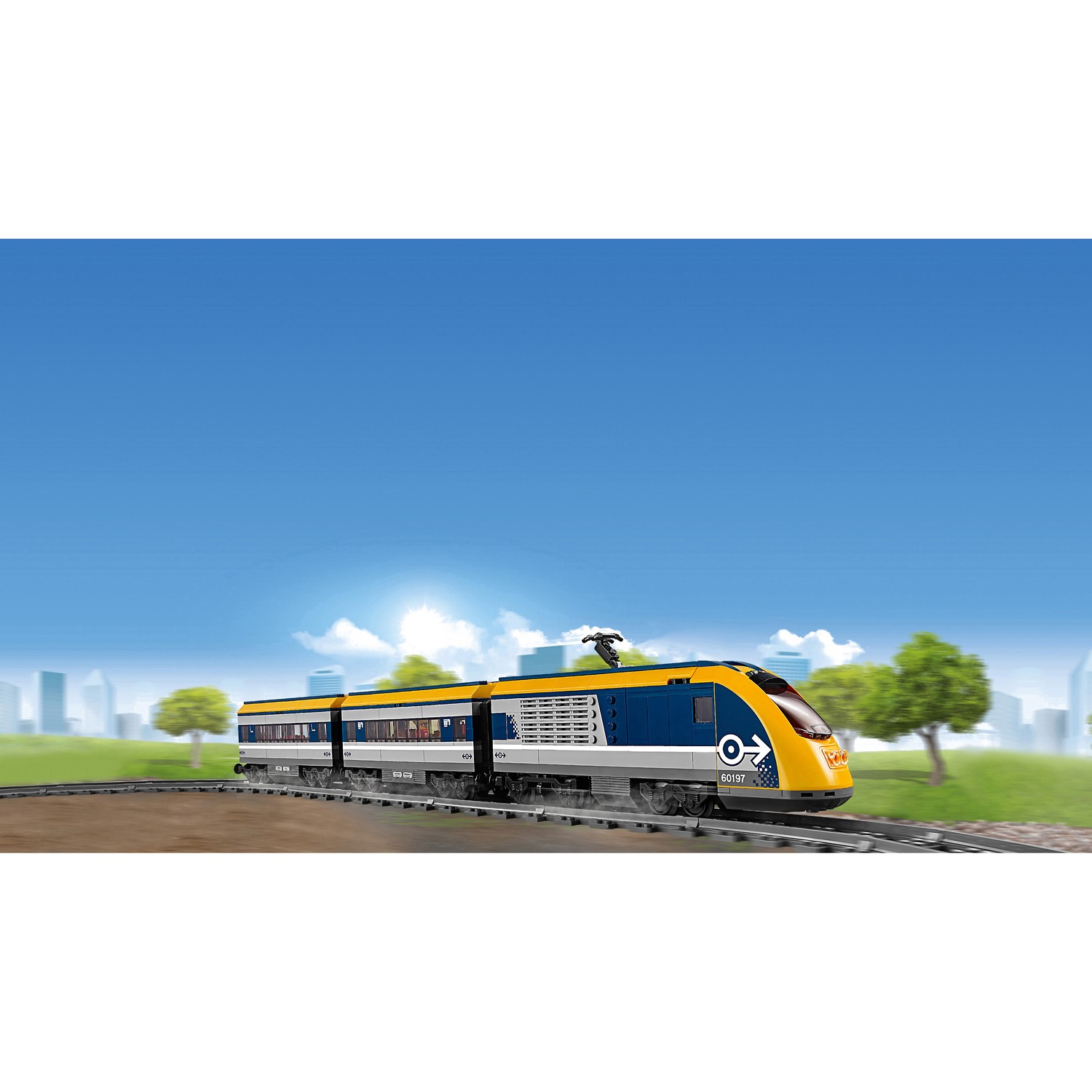 Конструктор LEGO City Trains Пассажирский поезд блочный - фото 6