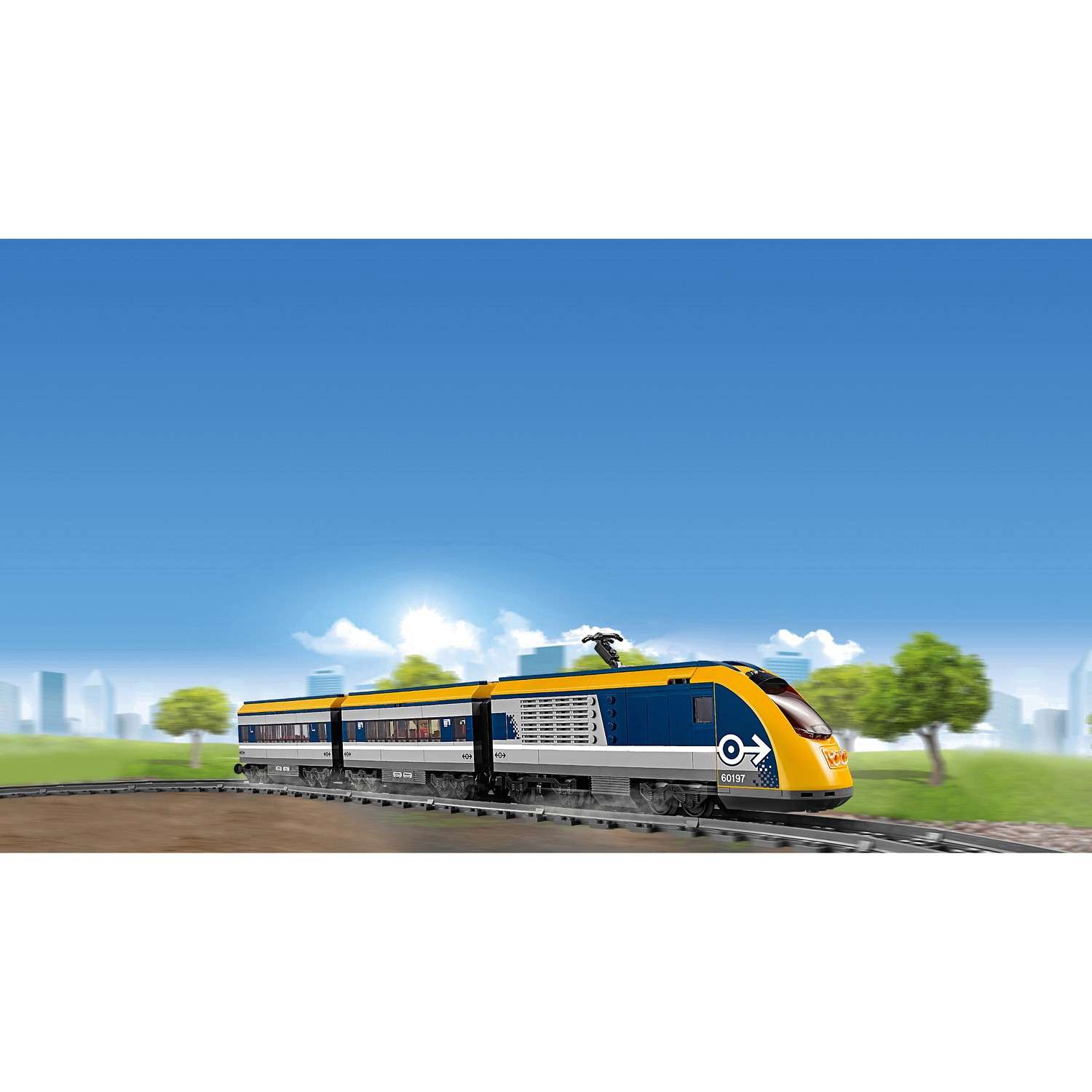 Конструктор LEGO City Trains Пассажирский поезд блочный - фото 6