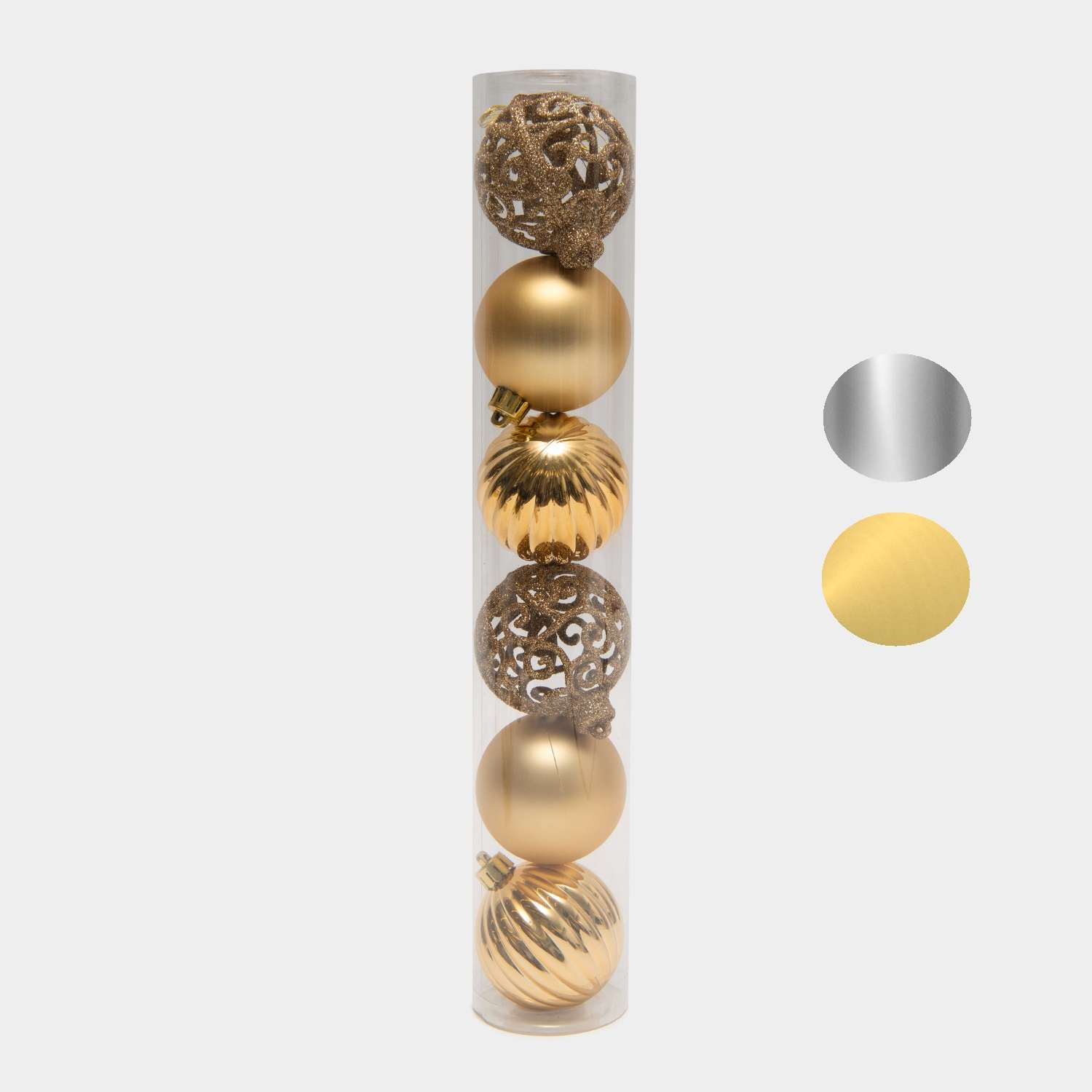 Набор шаров ё в тубе 6см6 шт в ассортименте - фото 1