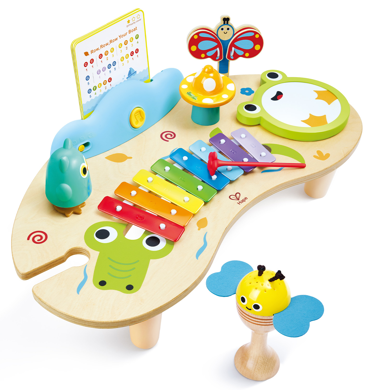 Игрушка музыкальная Hape "Ксилофон" Звуки Природы ксилофон - фото 10