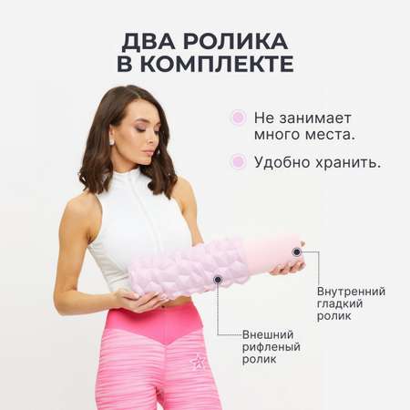 Набор массажных роликов Dare to Dreams рифленый и гладкий