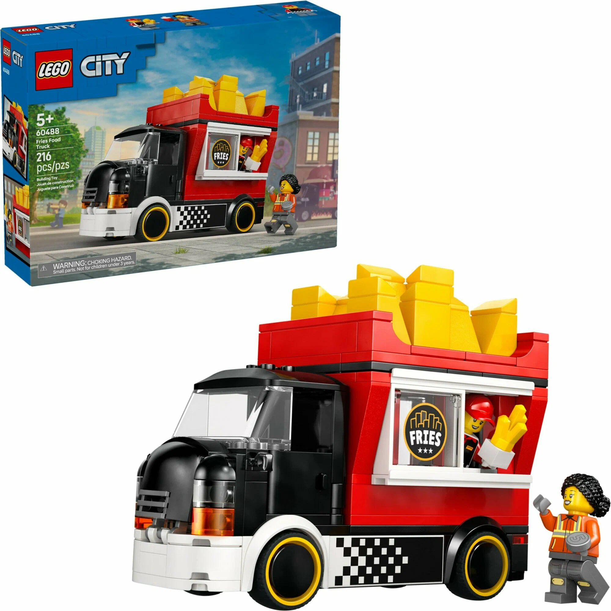 Конструктор LEGO City Фудтрак с картошкой-фри 60488 216 дет. - фото 1