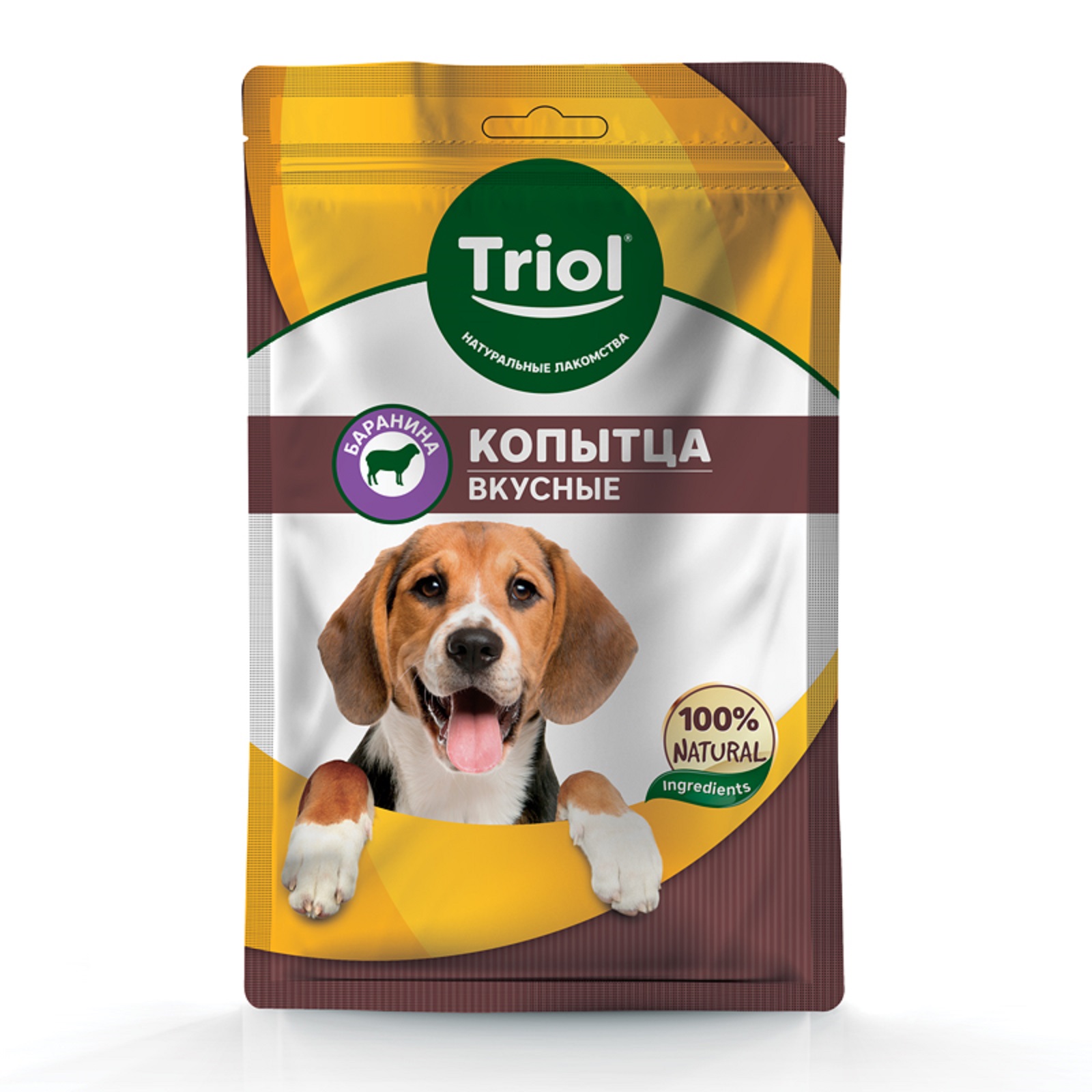 Копытца для собак Triol бараньи вкусные 65г - фото 1