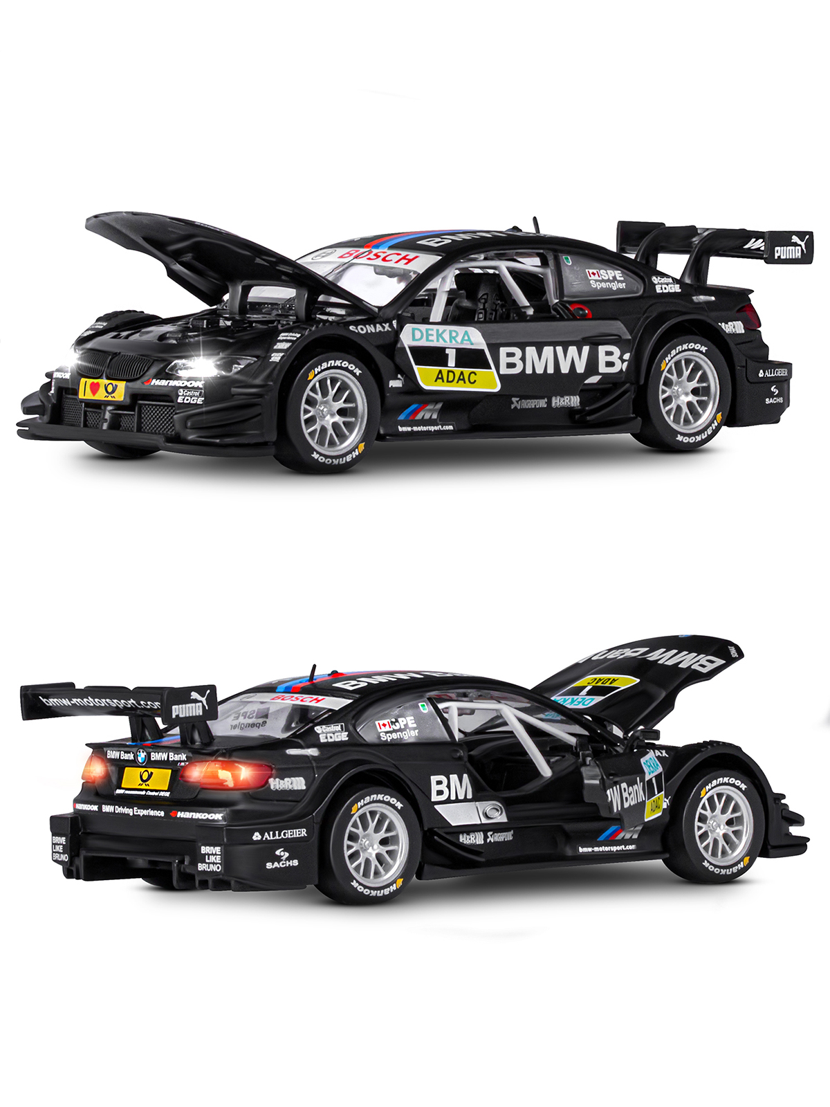 Автомобиль АВТОпанорама BMW M3 DTM 1:32 JB1251316 - фото 8