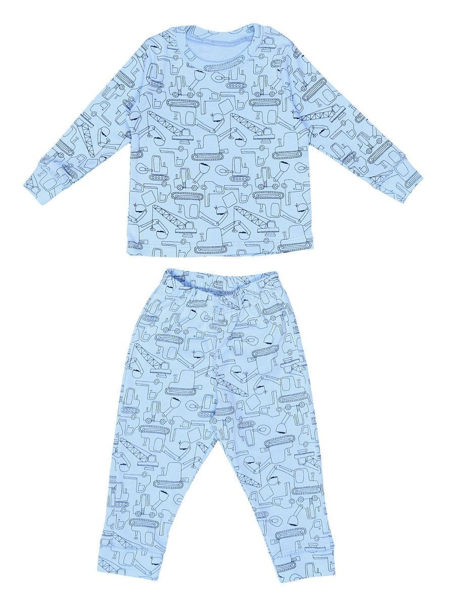 Пижама Mami-kids П-002/голубой - фото 4