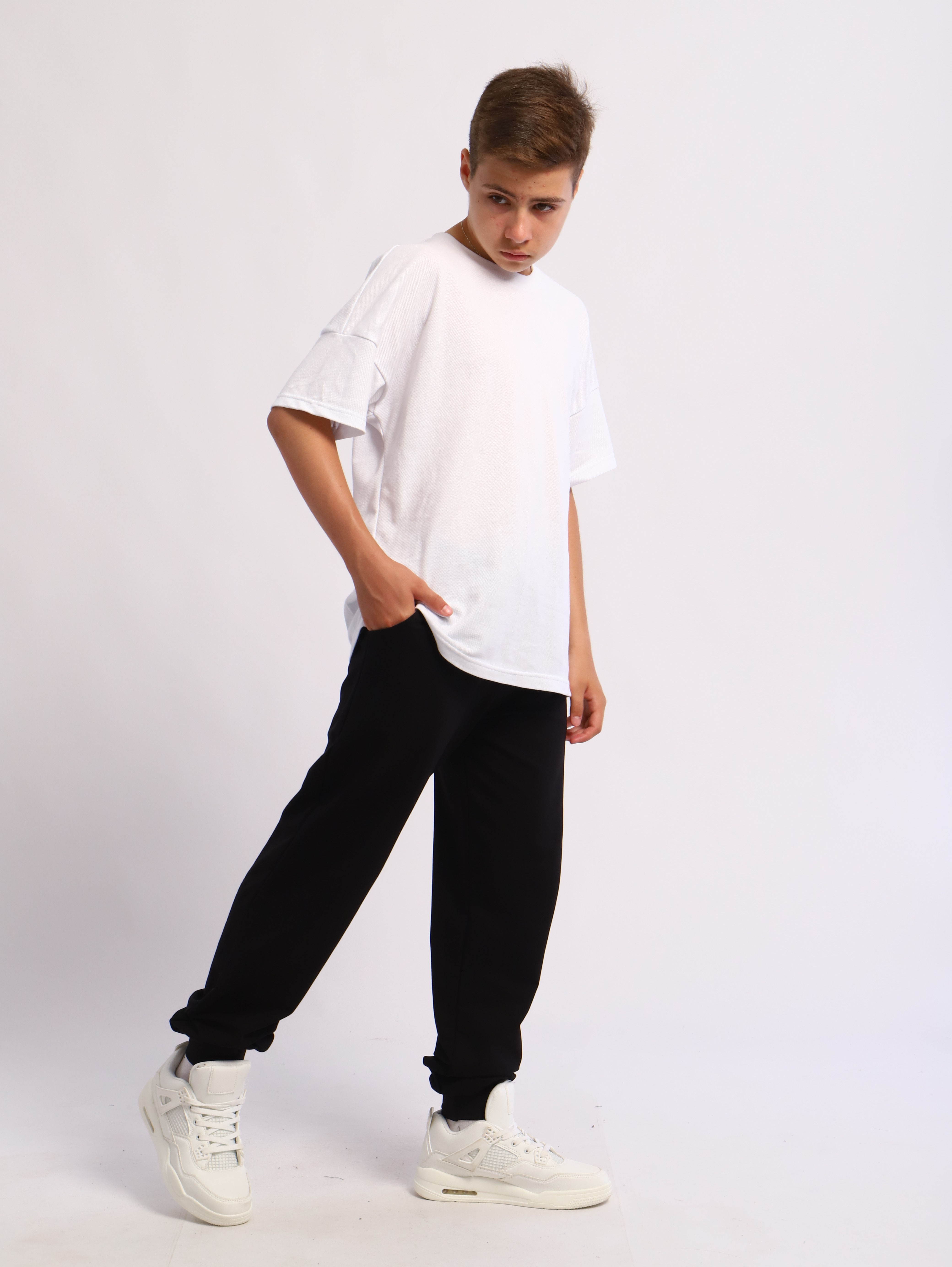 Брюки ЛАДОШКИ Брюки Бой черный - фото 8