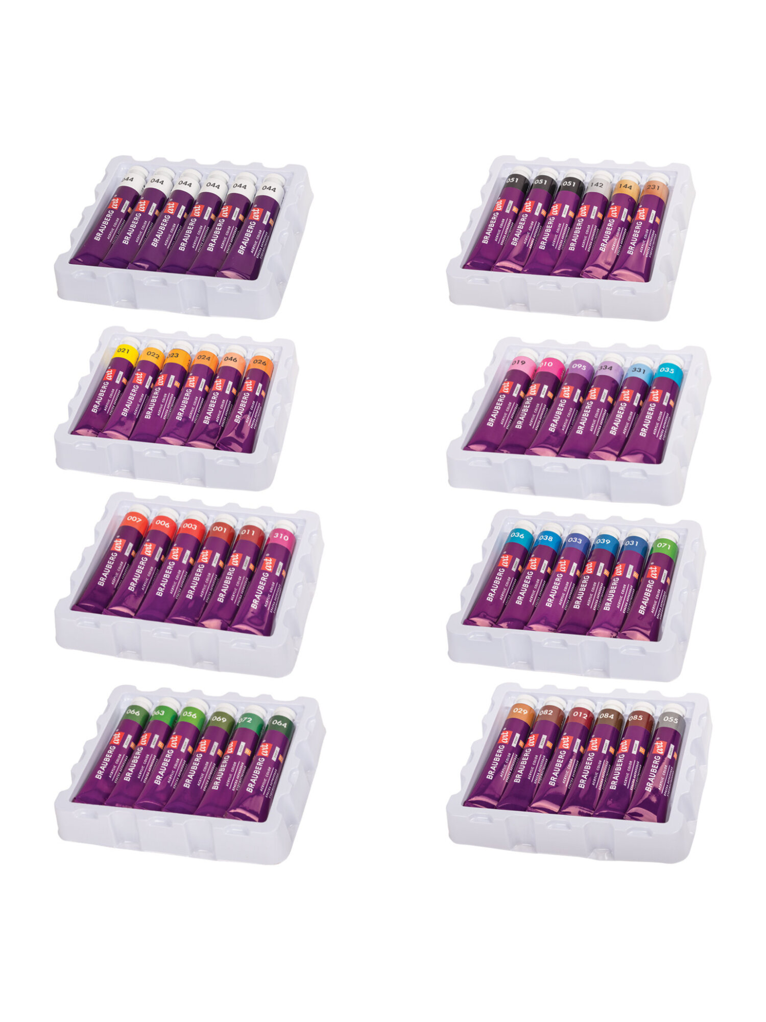 Краски акриловые Brauberg 48 цв. - фото 12