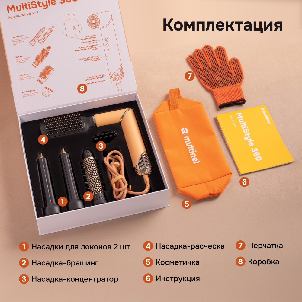 Фен-стайлер Multinel MultiStyle 360 - фото 3