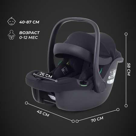 Автокресло Rant Carry Isofix 0 (0 -13 кг) черный