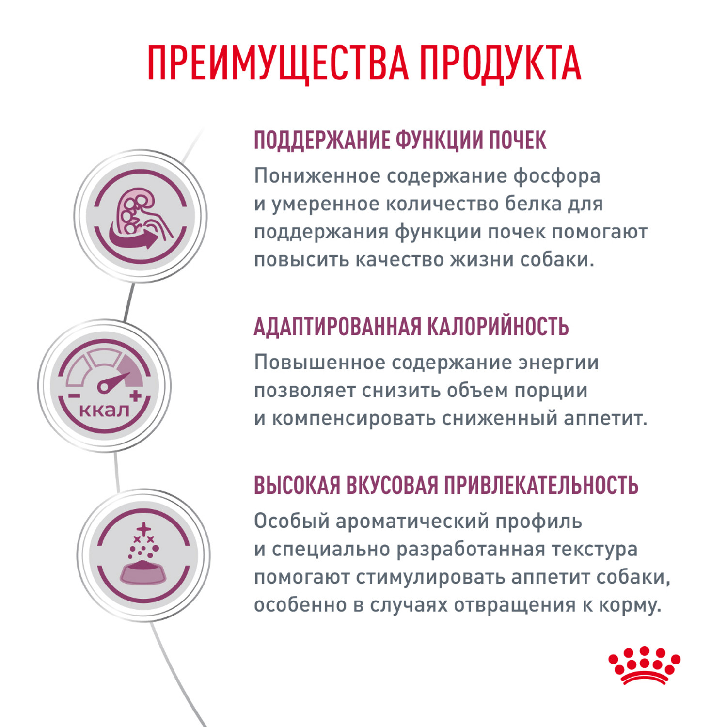 Корм для собак ROYAL CANIN Renal при почечной недостаточности 14кг - фото 3