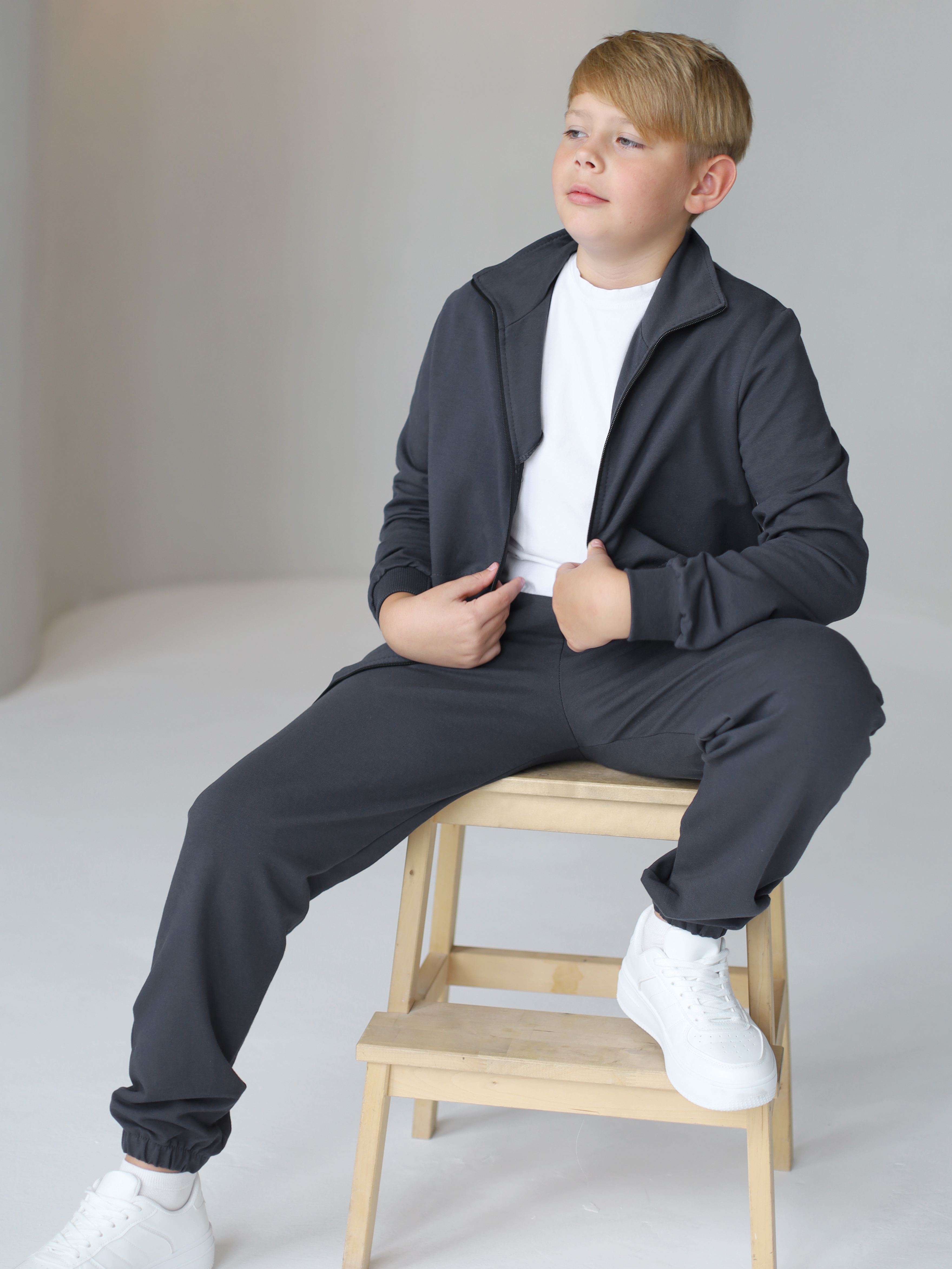 Костюм Агапэ 8015-1_серый - фото 1