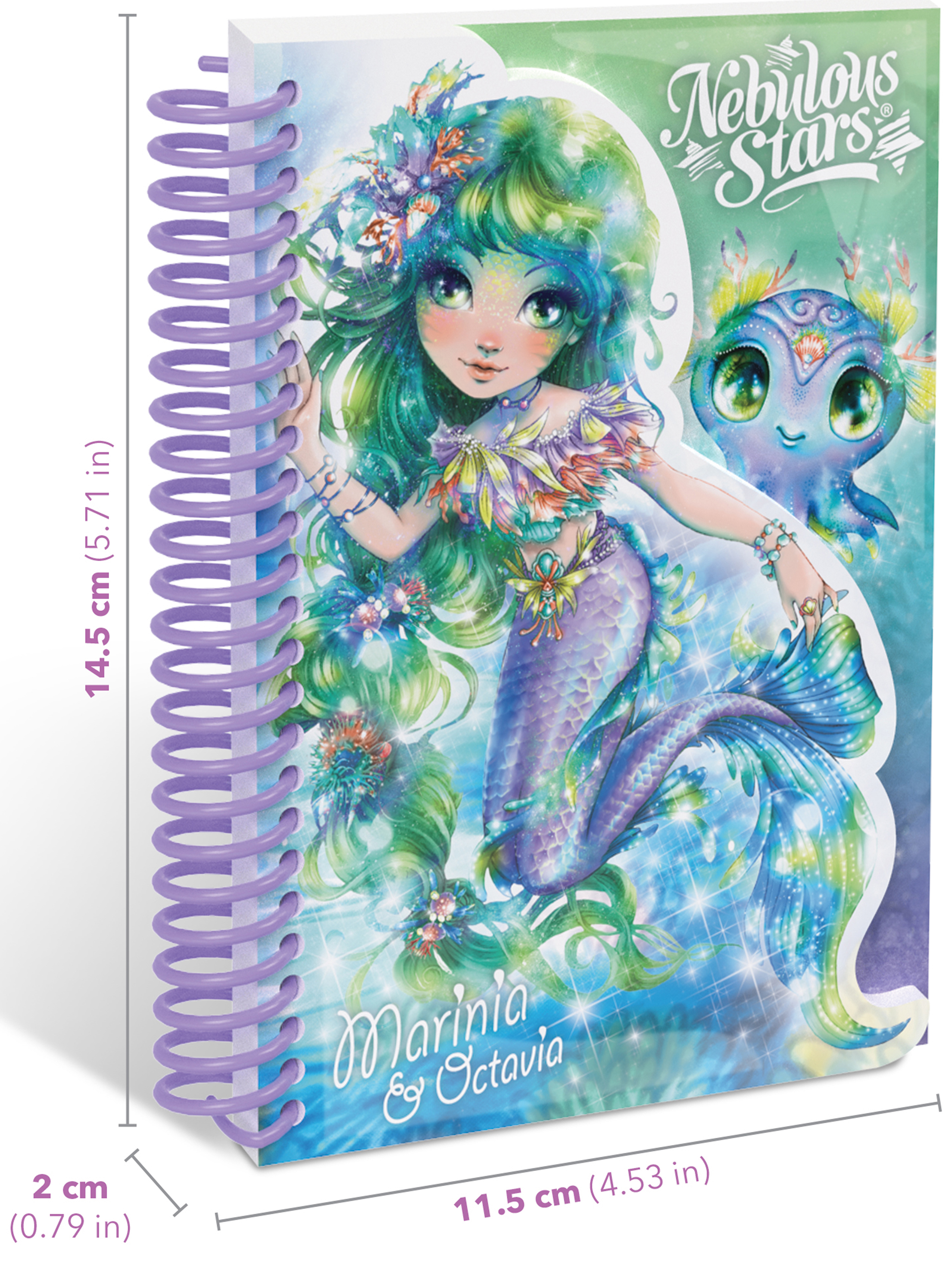 Блокнот для записей Nebulous Stars на пружине со скетч страницами серия Marinia 11587-1_NSDA - фото 4