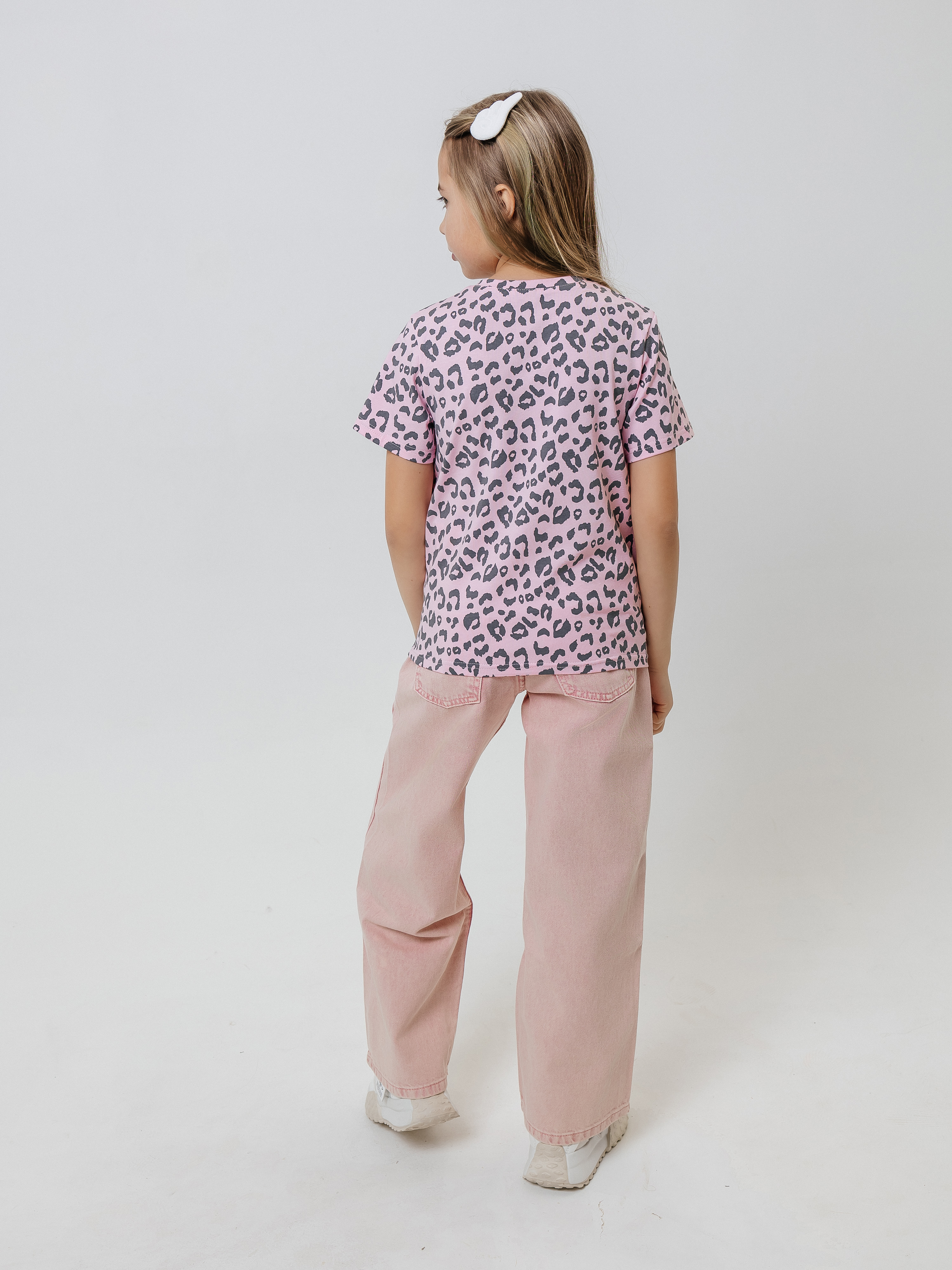 Футболка Селтекс Ю_ФК34 розовый леопард - фото 3