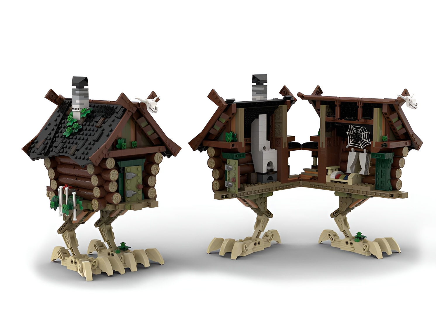 Конструктор brick labs Избушка Бабы-Яги 1295 дет. - фото 5