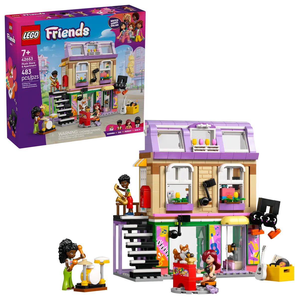 Конструктор LEGO Friends Музыкальный магазин 483 дет. - фото 1