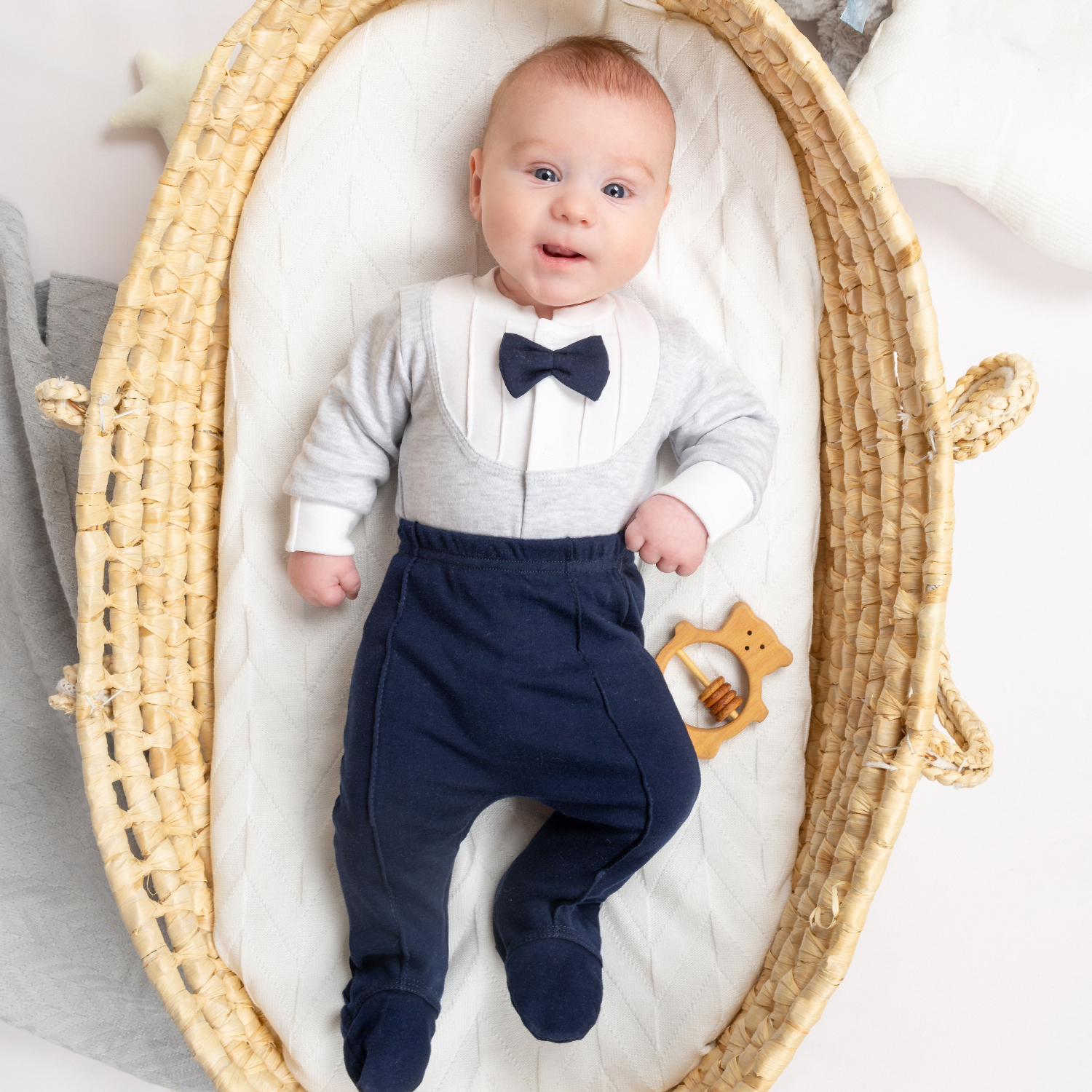 Комплект LEO 1553-7_серый+синий - фото 3