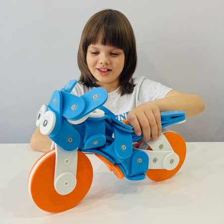Конструктор DINNO KIDS Мотоцикл 68 дет.