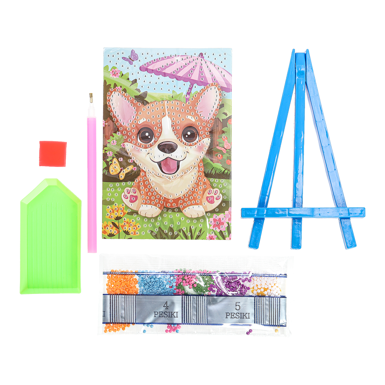 Алмазная мозаика Multiart Милая корги - фото 2