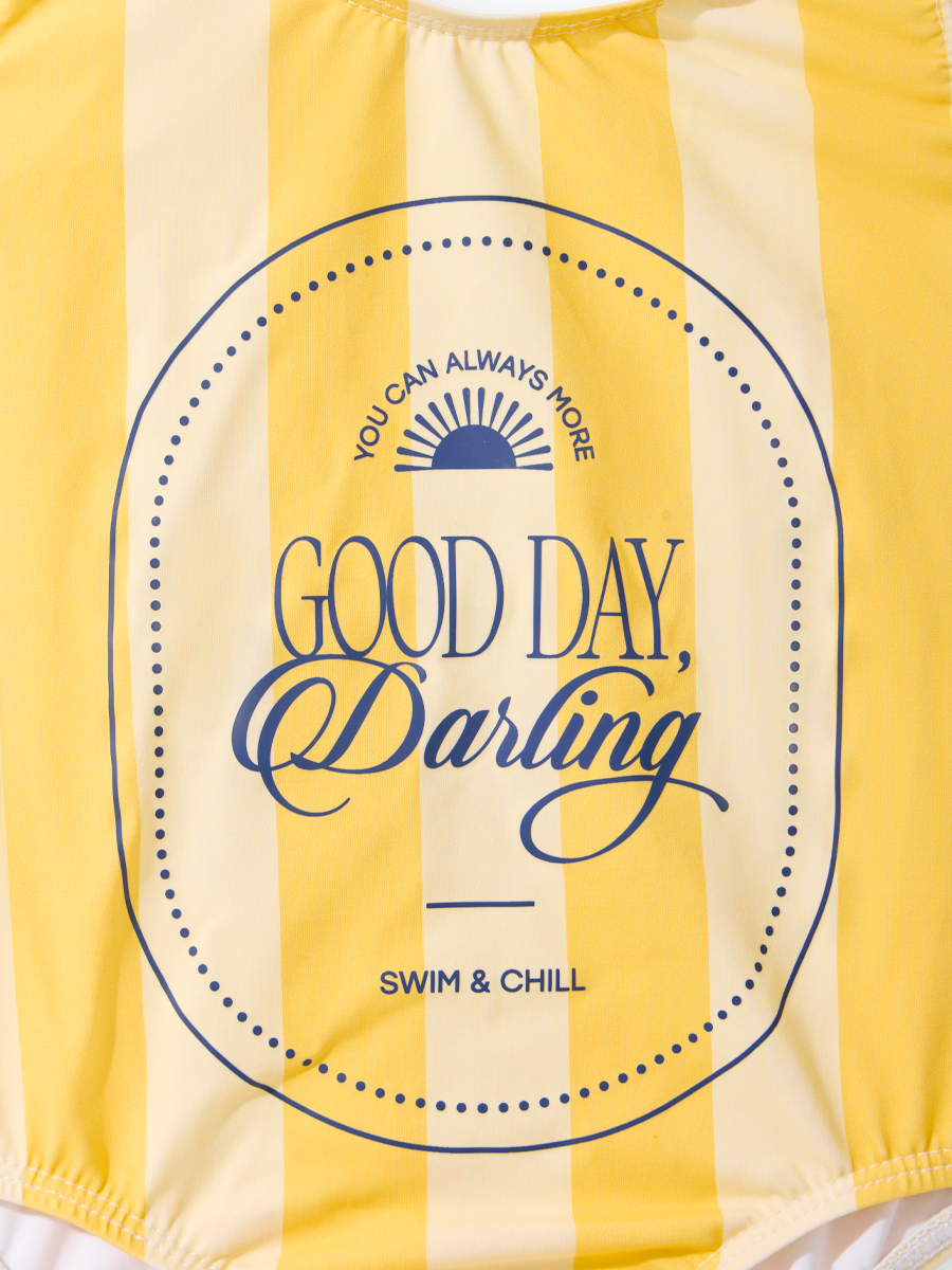 Купальник Happy Baby 50679-1_yellow stripes - фото 3