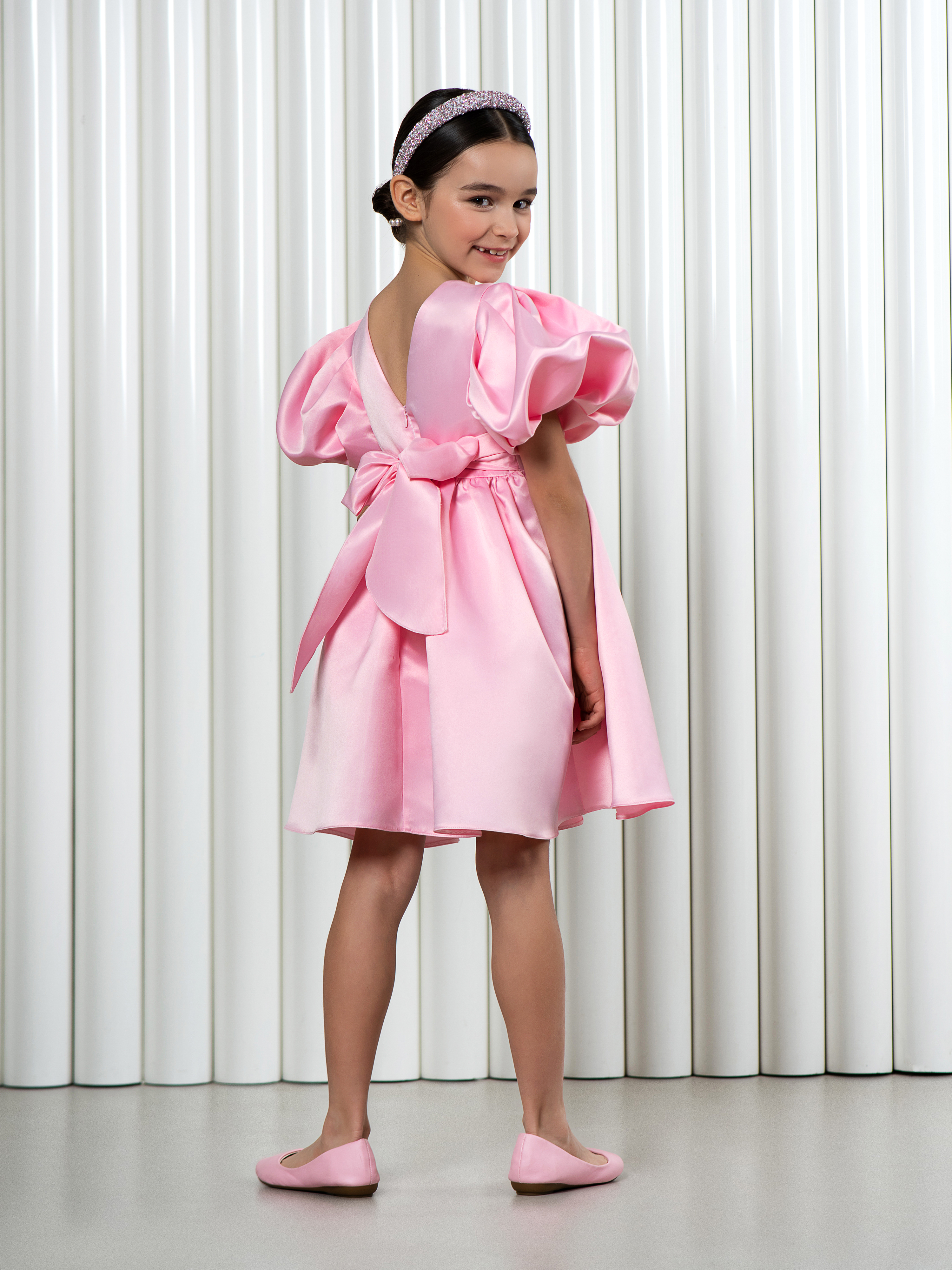 Платье LisaWeta D-145 розовый - фото 9