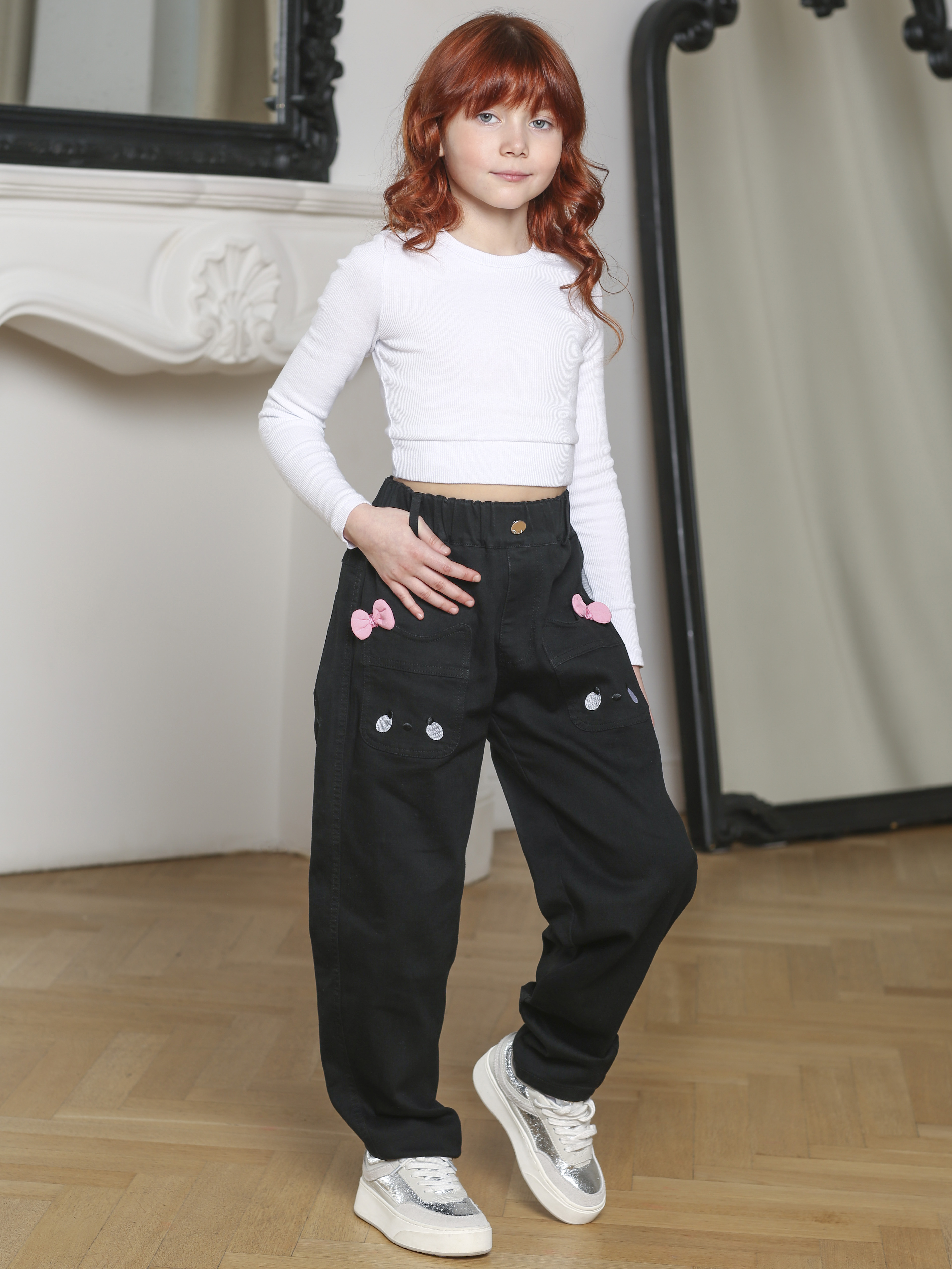 Джинсы-бананы СИНИЙ МИР RB1003-IL - фото 10