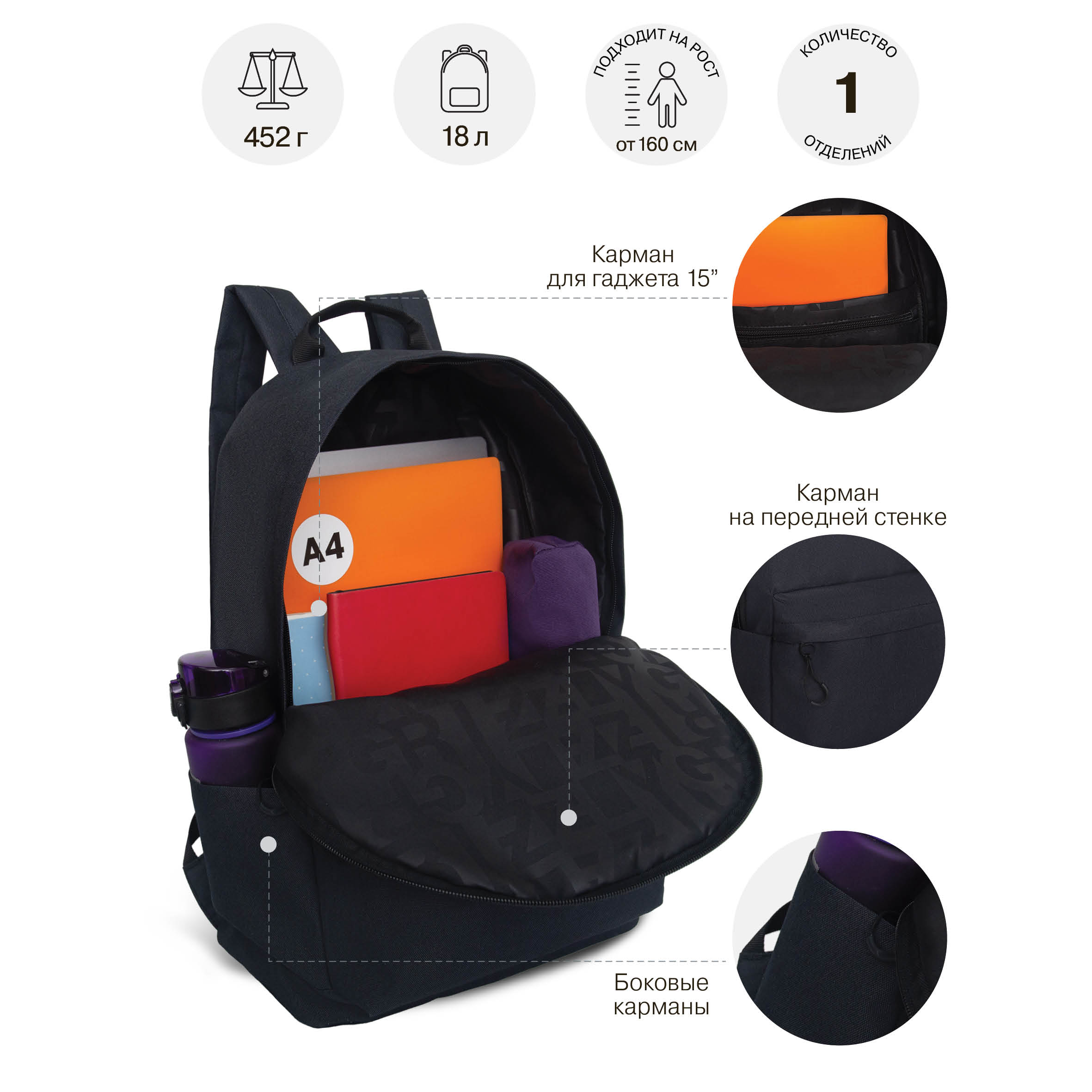 Рюкзак Grizzly для мальчика - фото 7