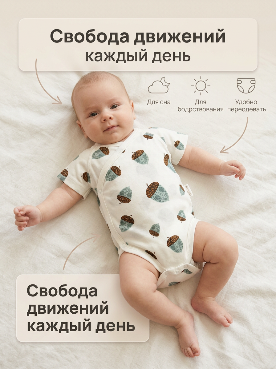 Боди 2 шт Вернисаж 120 - фото 12