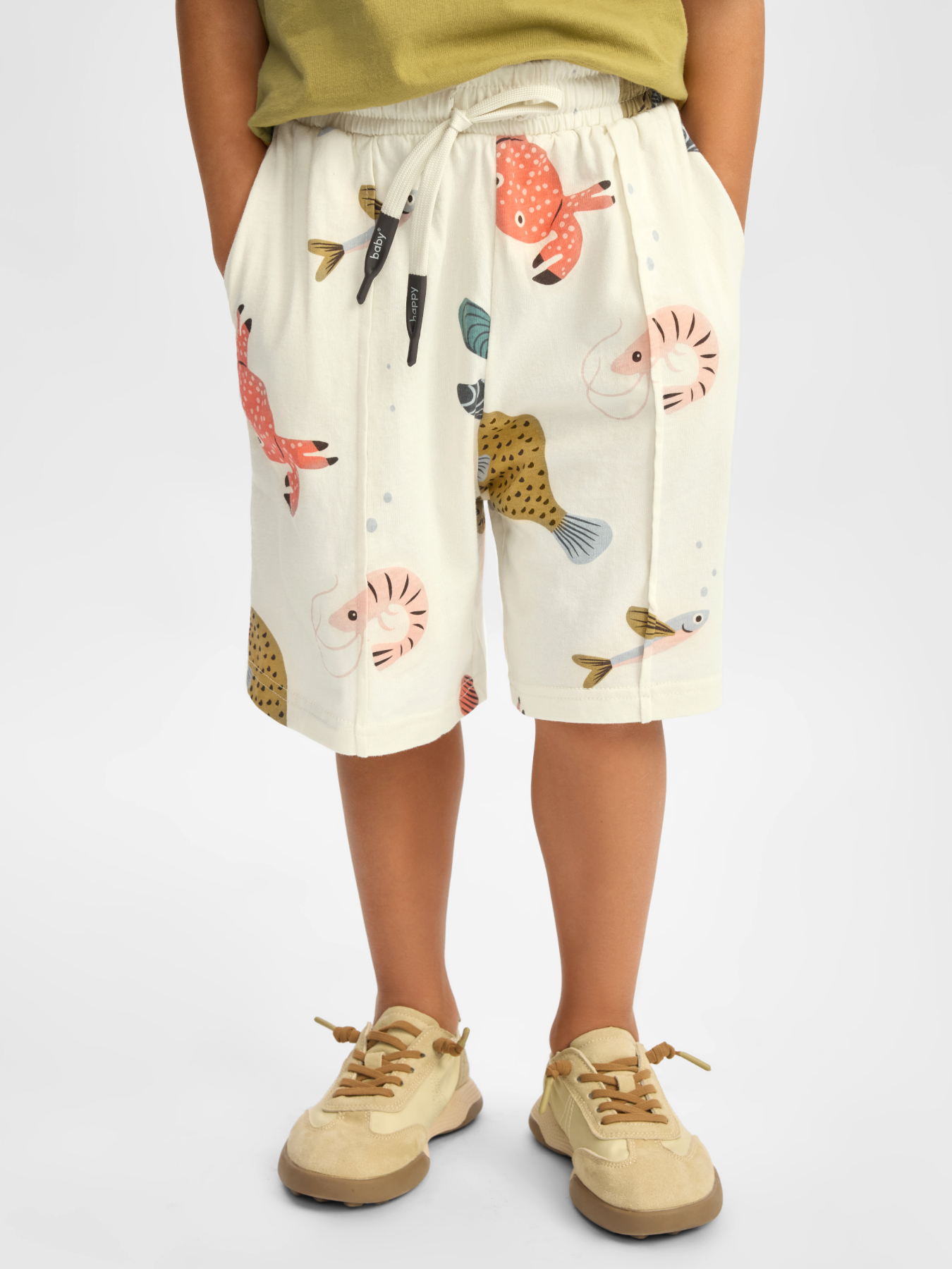 Шорты Happy Baby 88293-1_milk (fish) - фото 1