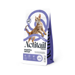 Корм сухой полнорационный Actitail с индейкой и добавлением овощей для кошек с чувствительным пищеварением 350г