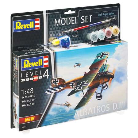 Сборная модель Revell Немецкий истребитель-биплан Альбатрос DIII