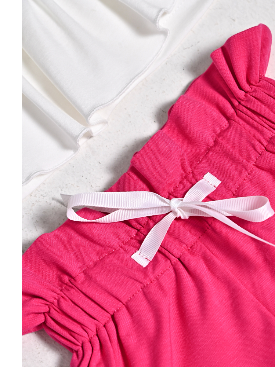 Костюм Artcher Костюм003Бело-розовый_с_шортами - фото 4