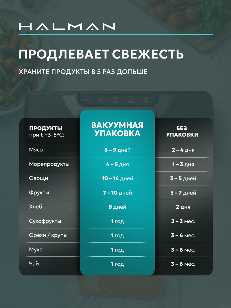 Вакууматор HALMAN HVS-4 - фото 12