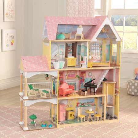 Домик для кукол KidKraft с мебелью