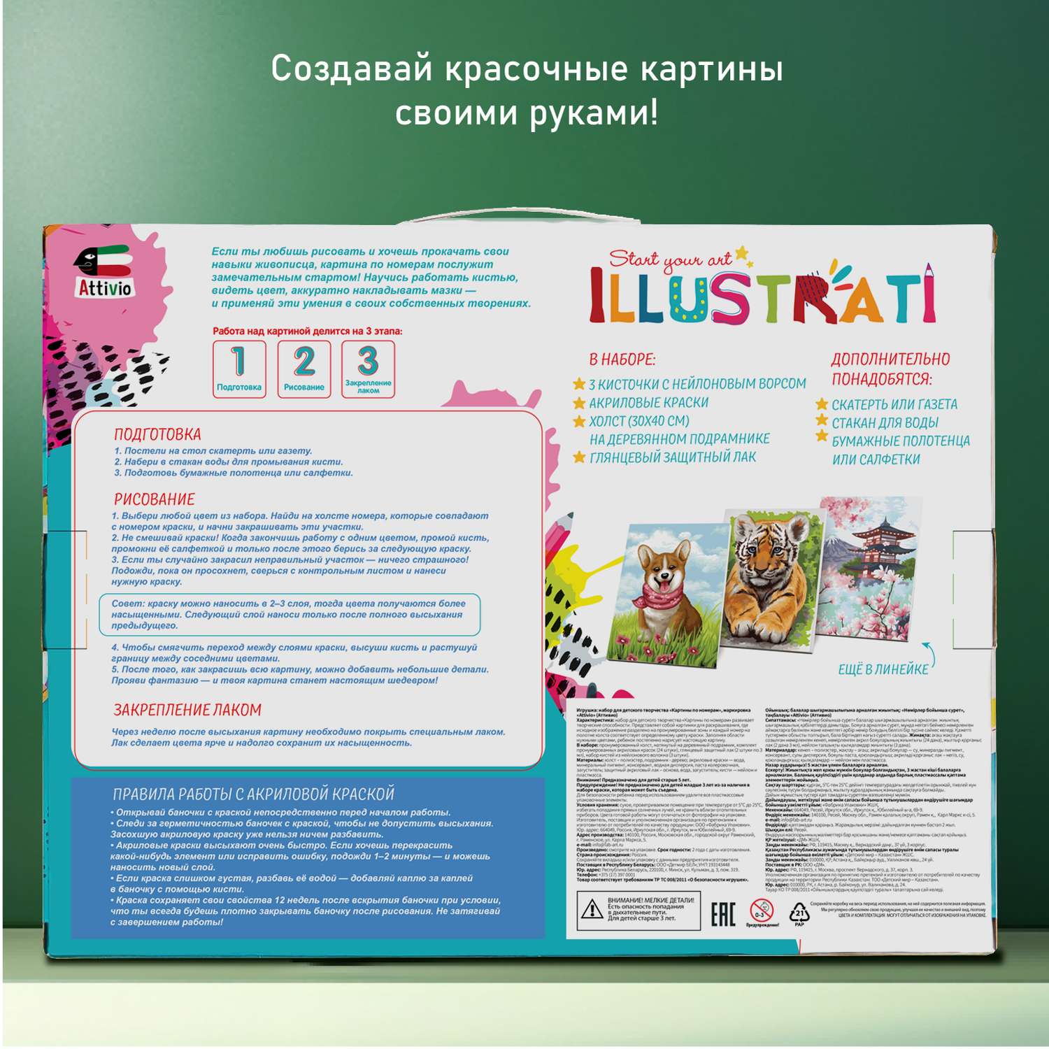 Картина по номерам Attivio Бабочка - фото 2