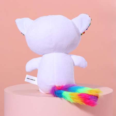 Игрушка мягкая Milo Toys Лемурчик Феня с пайетками