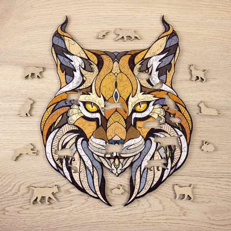 Пазл Eco Wood Art Рысь 47x38 см деревянный