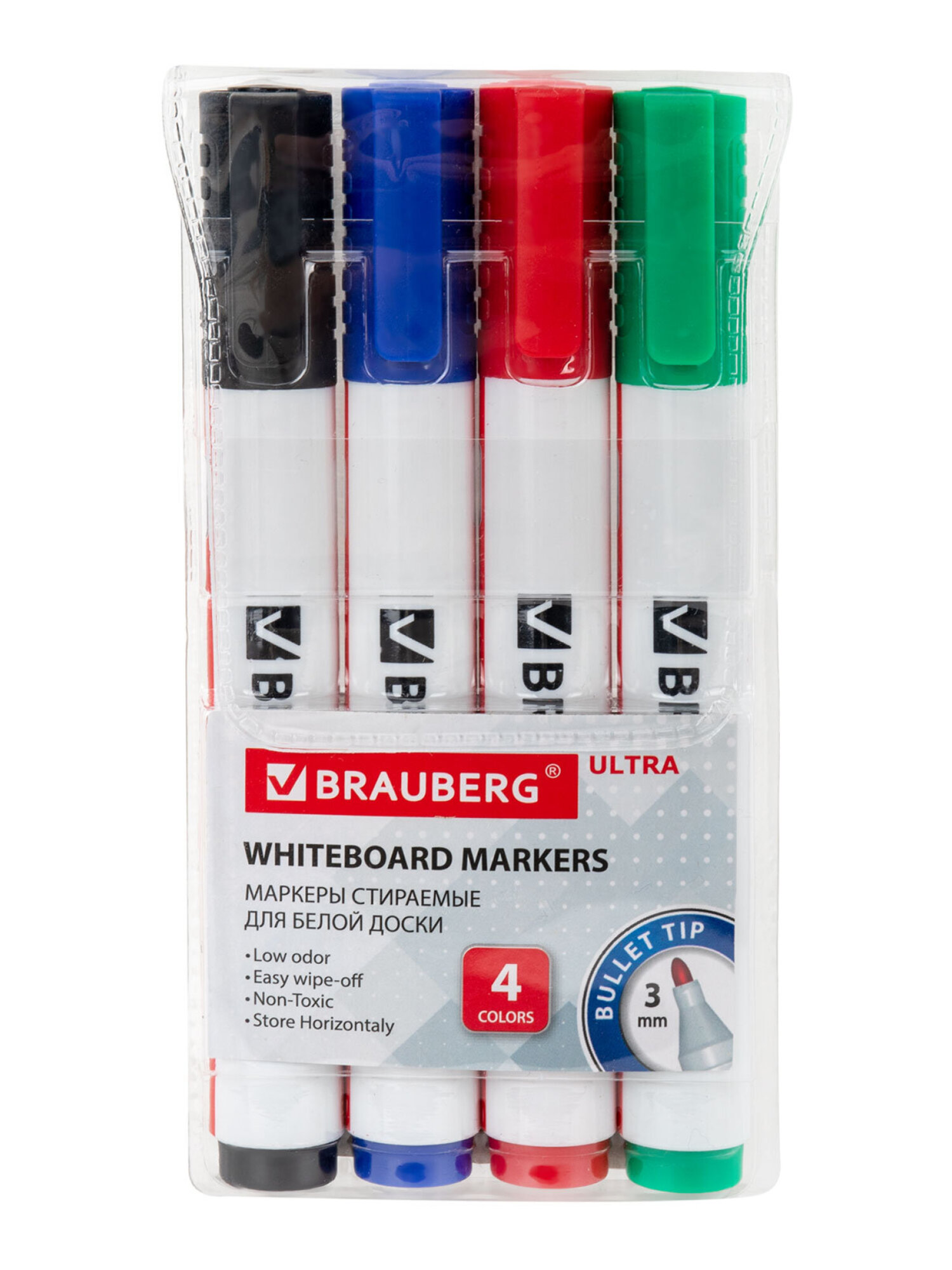 Маркеры Brauberg 4 шт. - фото 3