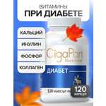 Цыгапан Диабет CigaPan Цыгапан витамины для диабетиков с инулином для снижения сахара в крови, 120 капсул